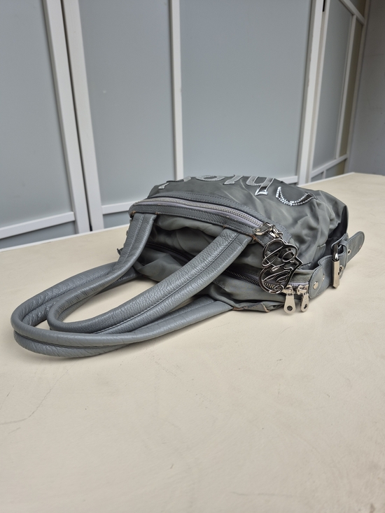 Chloe 2000s Rare Gray Logo-Embellished Women’s Satchel - Picture 10 of 15